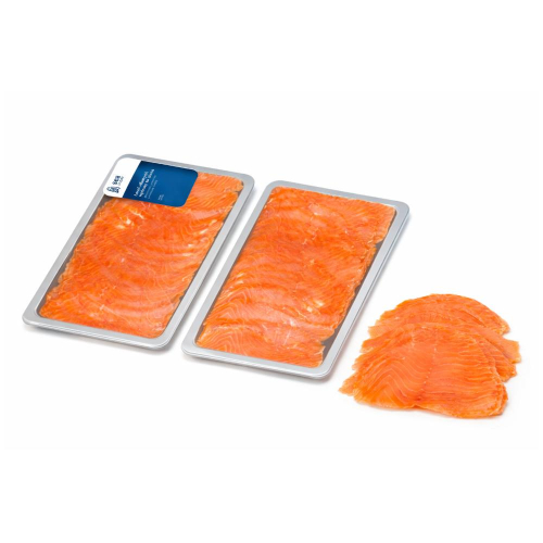 Łosoś filet wędzony plastry premium vac mrożony 2 x 500 g