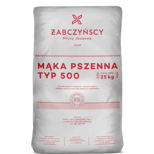 Mąka pszenna typ 500 25 kg