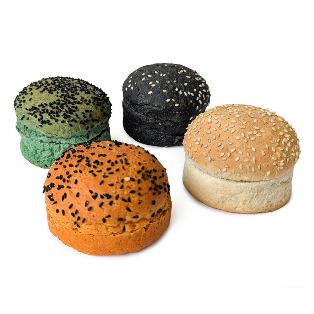 Mini bułka hamburger mix (ok. 8 cm) 48 szt. - Bidfood Farutex